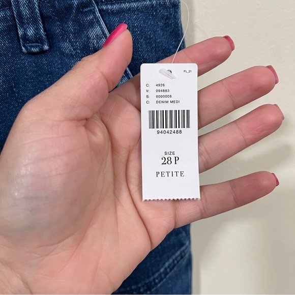 NWT Anthropologie The Naomi High-Rise Wide-Leg Jeans by Maeve size 28 petite - Picture 11 of 14